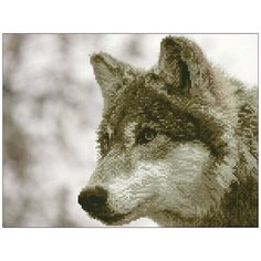 Кристальная мозаика (алмазная вышивка) "ФРЕЯ" ALV-4 03 "Волк" 42 х 32 см