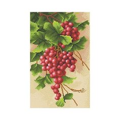 Кристальная мозаика (алмазная вышивка) "ФРЕЯ" ALV-1 03 "Сочный виноград" 28 х 45 см