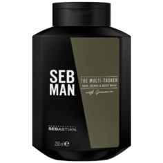Шампунь для ухода за волосами, бородой и телом Sebastian professional The Multitasker, 250 мл