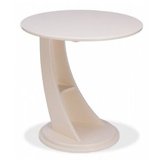 Столик приставной Мебелик Акцент, d: 60 см, дуб шампань