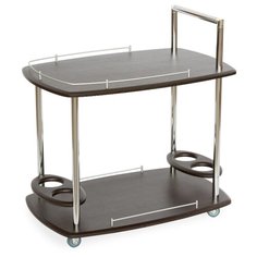 Столик сервировочный Мебелик Банкет, ДхШ: 75 х 50 см, венге