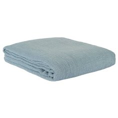 Покрывало TKANO Essential из жатого хлопка 230 х 250 см, TK20-BS0005, джинсово синий