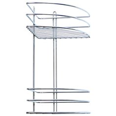 Полка для ванной комнаты "Консулл", 2-ярусная, угловая, 200х200х380 мм 4894-2/ХПУОВ-2/