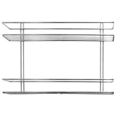 Полка для ванной комнаты "Консулл", 2-ярусная, Прямая, 400х100х275 мм 4891-2/ХПП-2/
