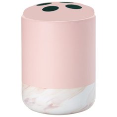 Стакан для зубных щеток настольный, розовый, керамика, TRENDY Fora