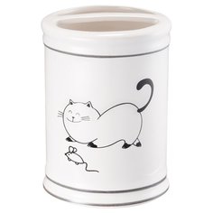 Стакан для зубных щеток настольный, керамика, Happy Cats Fora