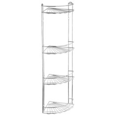 Полка для ванной комнаты и кухни угловая четверная, Romia Fora