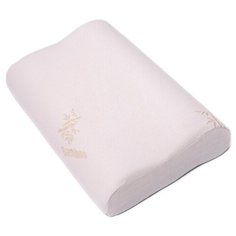 Подушка анатомическая с эффектом "памяти" Асветида Bamboo 40х60x12/10 (Волна)