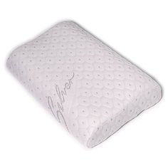 Подушка анатомическая с эффектом "памяти"Асветида Silver 40х60x12/10 (Волна)