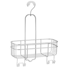 Полка для ванной комнаты Euro подвесная на поворотном крючке стальная Inter Design