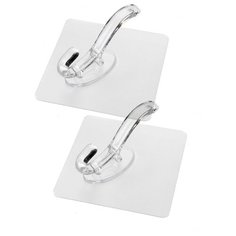 Самоклеящийся крючок-вешалка Verona Hanger, прозрачный, 2 шт