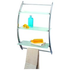 Этажерка настенная My Space LL06, с 3 полочками и вешалкой для полотенец, ШхГхВ: 45*28*70см