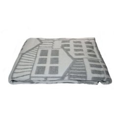 Одеяло акрил-шерсть Ярослав 140х205 см цвет: город серый
