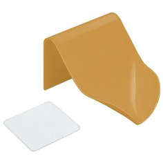 Мыльница настенная Monblick Techno, самоклеящаяся, наклонная, желтая