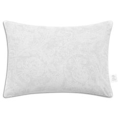 Classic by T / Подушка Пух в тике 50х70 см с наполнителем микроволокно Лебяжий пух Ultra Soft, чехол хлопок тик, на молнии