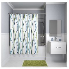 Штора для ванной комнаты Iddis P15P118i11 180х180 см полиэстер