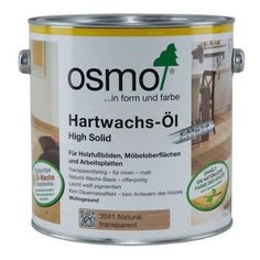 Масло-воск OSMO Hartwachs-Öl Effekt Natural, 3041 натуральный тон, 2.5 л