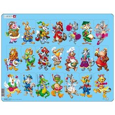 Рамка-вкладыш Larsen Зверюшки (NM5), 21 дет.