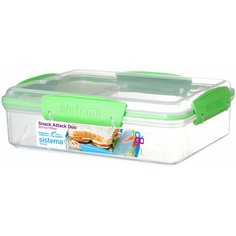 Sistema Контейнер с разделителями TO GO 21482, 19.5x16 см, зеленый