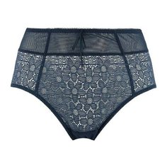 Empreinte Трусы кюлоты Nikki высокой посадки с кружевными вставками, размер 44, denim