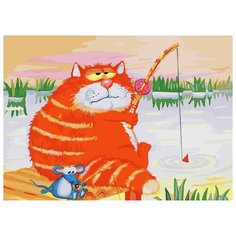 Белоснежка Картина по номерам "Рыбаки" 30х40 см (053-AS)