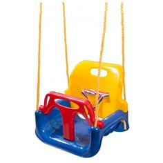 BabyGrad Качели 3 в 1, синий/желтый