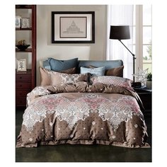 Постельное белье евростандарт Tango TIS07-192, мако-сатин, 50 х 70 и 70 х 70 см, коричневый