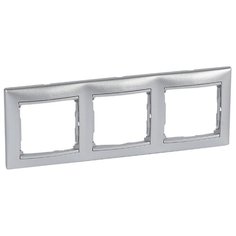 Рамка 3п Legrand770153 Valena, алюминиевый