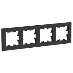 Рамка 4п Schneider ElectricATN001004, карбон