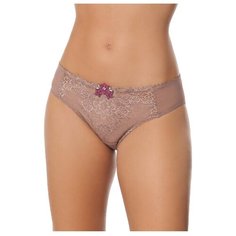 Empreinte Трусы слипы Anna с цветочной вышивкой, размер 42, кофейный