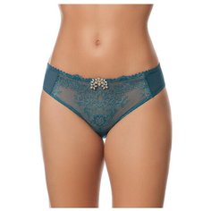 Empreinte Трусы слипы Anna с цветочной вышивкой, размер 44, бирюзовый