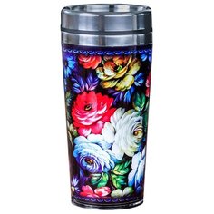 Термокружка Komandor Жостово, 0.4 л черный