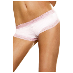 Baci Lingerie Трусы шортики Barbie, размер L, белый/розовый