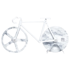 Нож для пиццы Doiy The Fixie, 17.5 см, белый мрамор