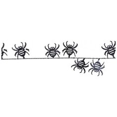 WIDMANN Гирлянда на Хэллоуин "Пауки" черный