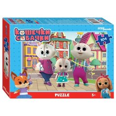 Мозаика "puzzle" 104 "Алиса с родителями, Кошечки и собачки" (0+ Медиа)
