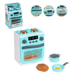 Детская бытовая техника, набор "Плита с игрушечной посудой и продуктами", на батарейках, свет, звук, в/к 19,2*15,2*28,8 см. Компания Друзей