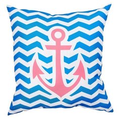 Подушка декоративная "Красный якорь" 40*40 см. Сирень