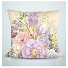 Подушка декоративная "Букет невесты", 40*40 см Сирень