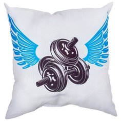 Подушка декоративная "Сила духа" 40*40 см. Сирень