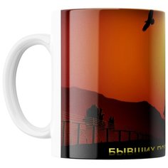 Кружка Студия Белка "Бывших пограничников не бывает" белая