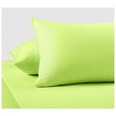 Наволочки трикотажные Салатовый 50x70 2 шт, 100% хлопок Текс Дизайн