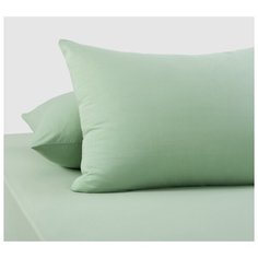 Наволочки трикотажные Оливковый 50x70 2 шт, 100% хлопок Текс Дизайн