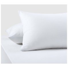 Наволочки трикотажные Белый 50x70 2 шт, 100% хлопок Текс Дизайн