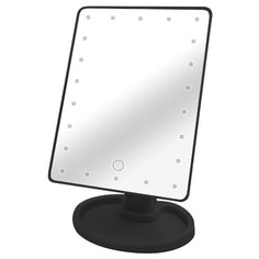 Зеркало с подсветкой косметическое черное Beauty4Life, 22LED