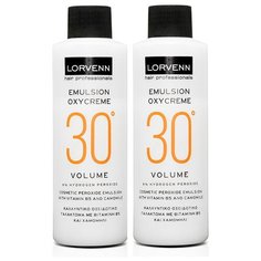 Окисляющая эмульсия 9 % LORVENN HAIR PROFESSIONALS oxycreme 30 vol 70 мл