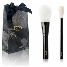 Подарочный набор кистей для макияжа 2 штуки Trixy Beauty "BLONDIES"