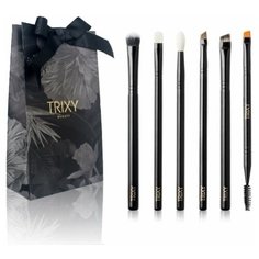 Подарочный набор кистей для макияжа глаз 6 штук Trixy Beauty "EYE CONTACT"