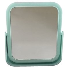 Зеркало косметическое Простые решения настольное двухсторонне с увеличением, зеленое
