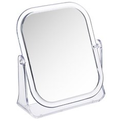 Зеркало настольное прямоугольное, 15 18см, пластик прозрачный Простые решения
